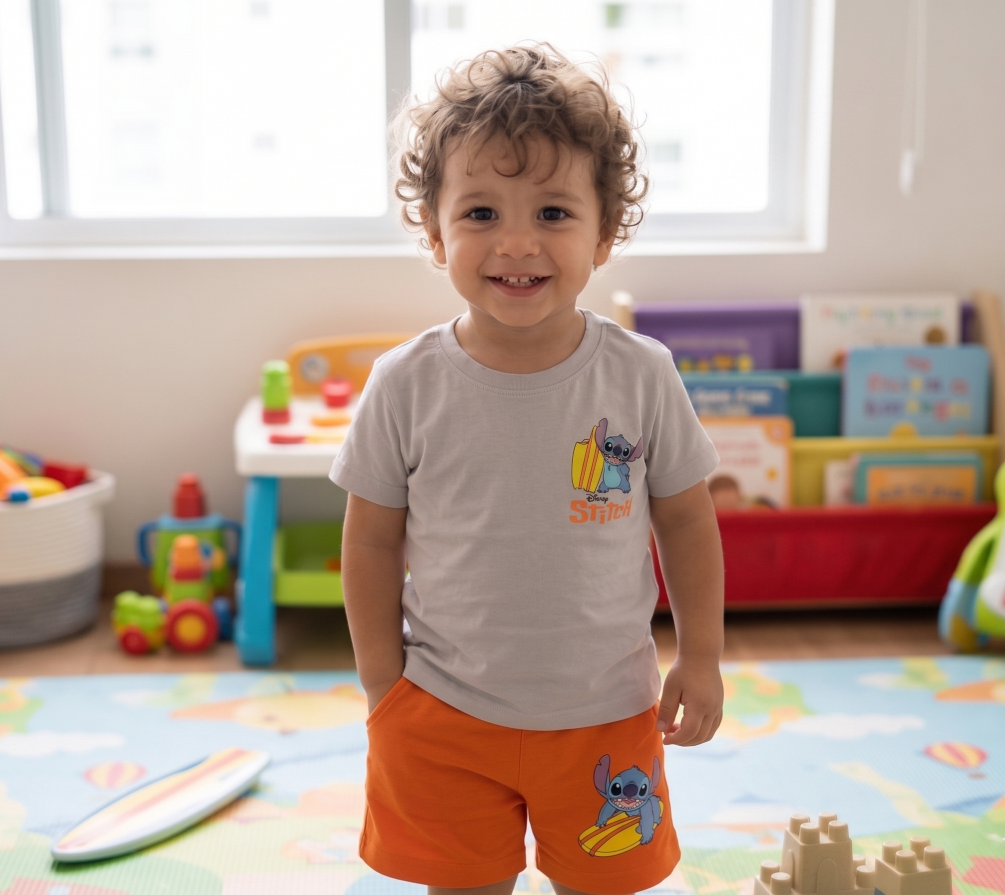 Boys Stitch "Skateboard" PJ Set