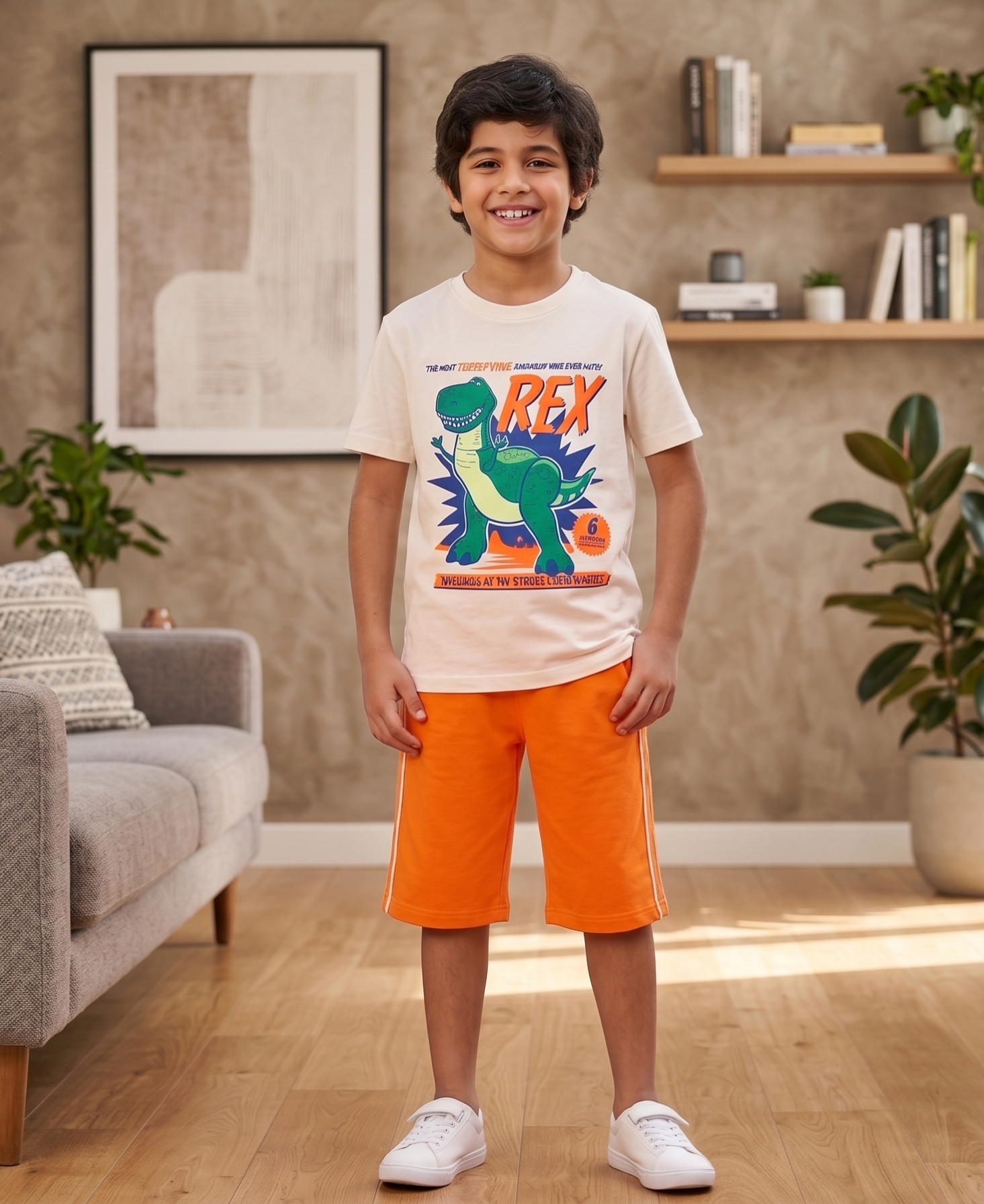 Boys T-Rex PJ Set