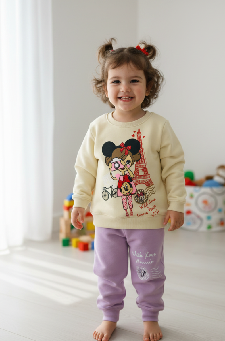 Baby Minnie "Eiffel Tower" Winter PJ Set