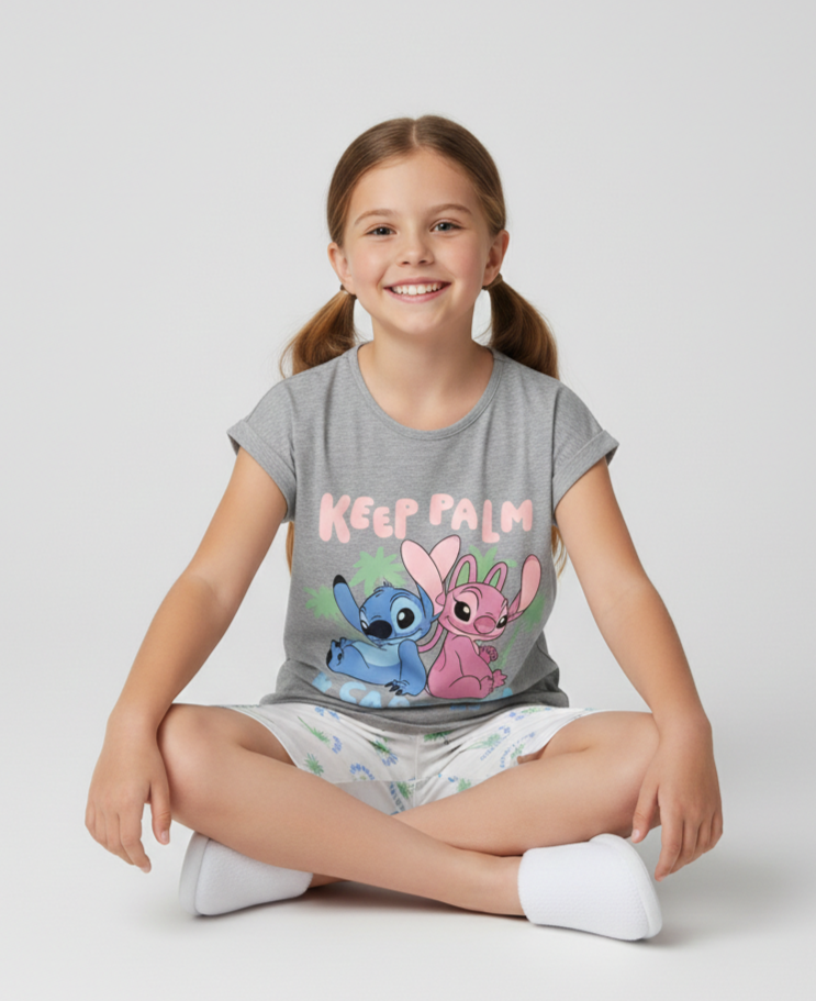 Stitch PJ Set "Keep Palm"