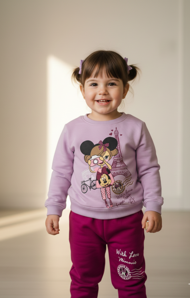 Baby Minnie "Eiffel Tower" Winter PJ Set