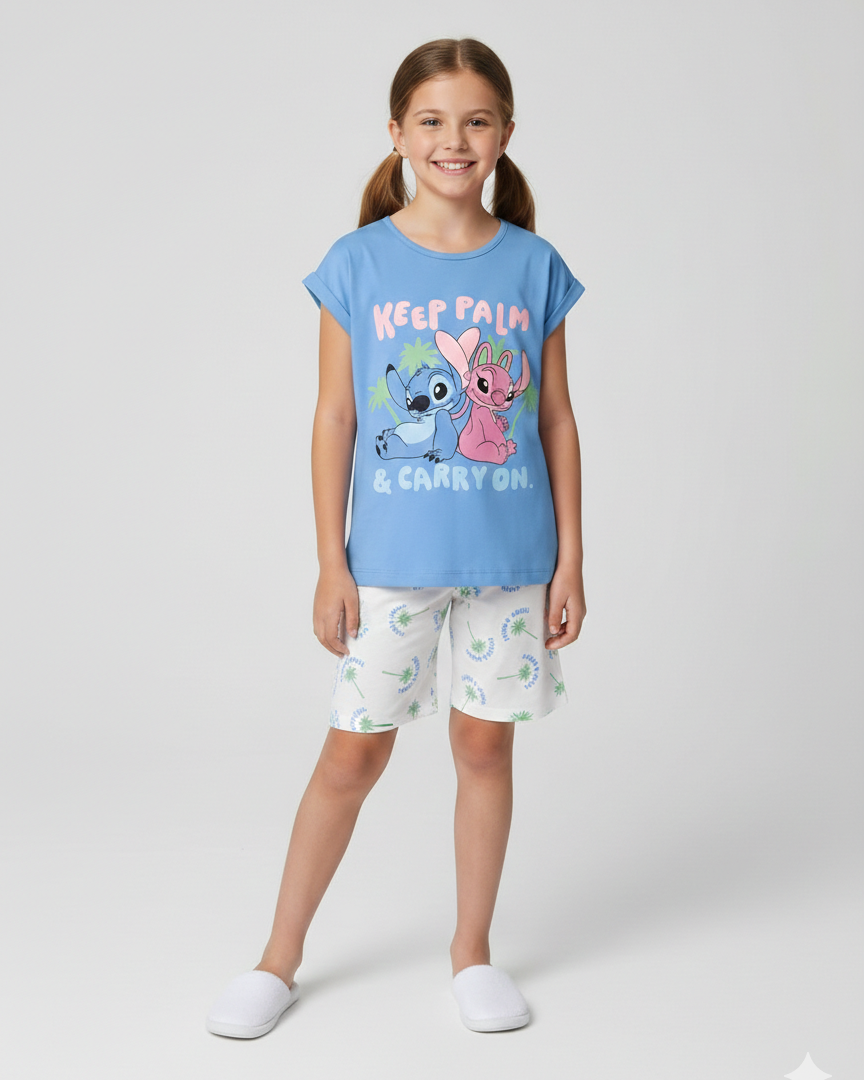 Stitch PJ Set "Keep Palm"