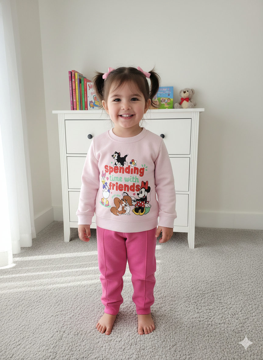 Baby Minnie Winter PJ Set "With Friends"