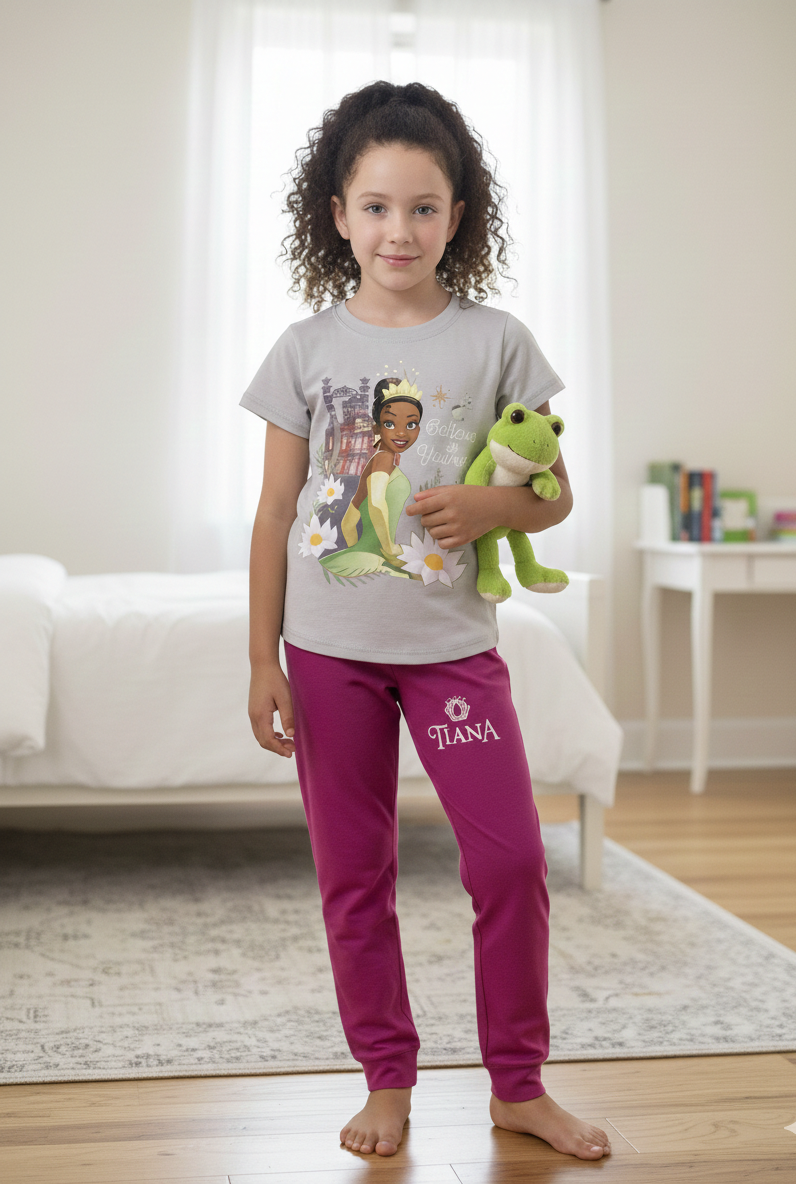 Girls Tiana Pants PJ Set