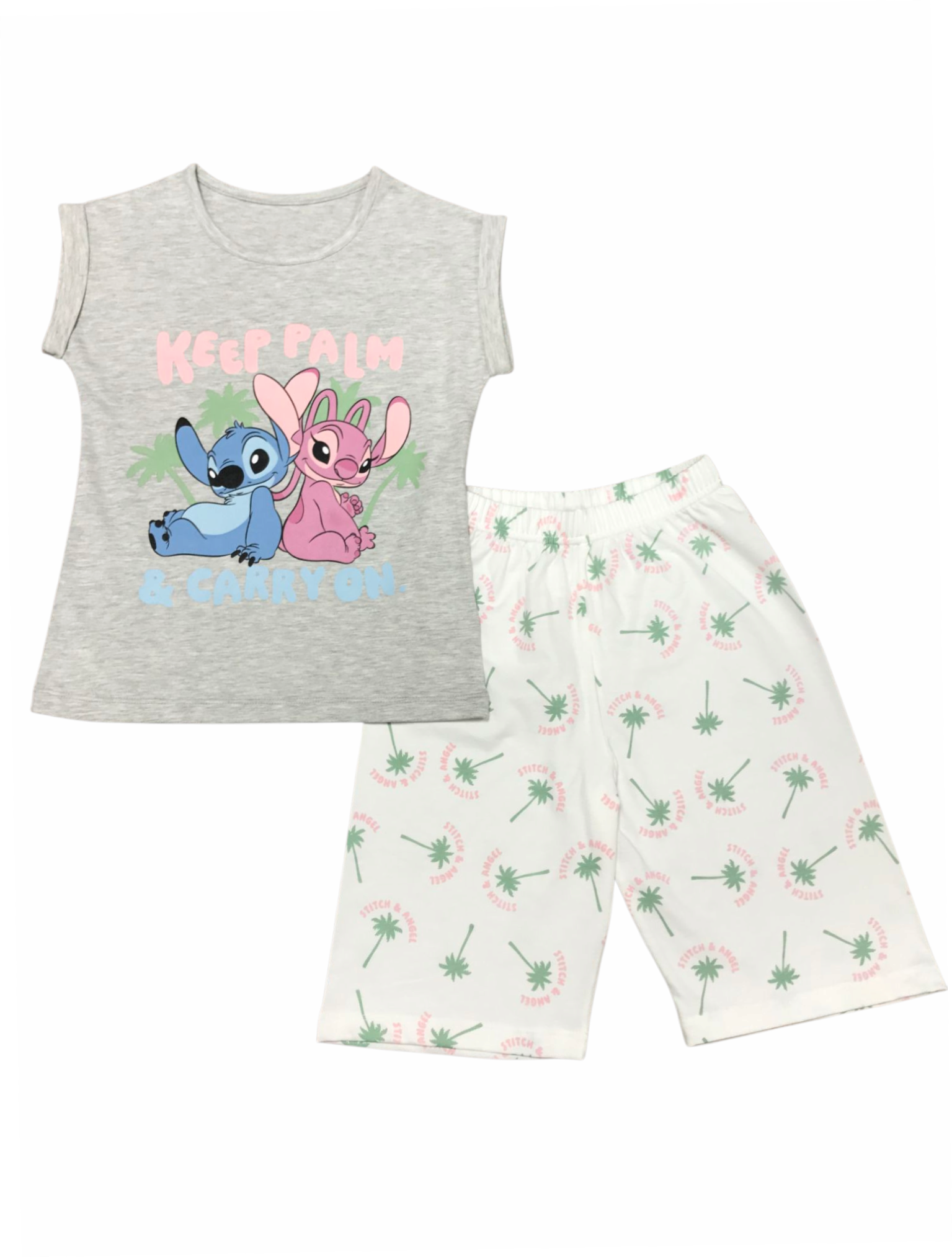 Stitch PJ Set "Keep Palm"