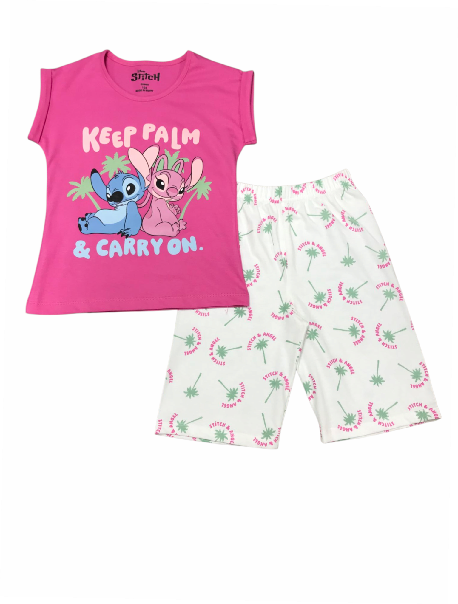 Stitch PJ Set "Keep Palm"