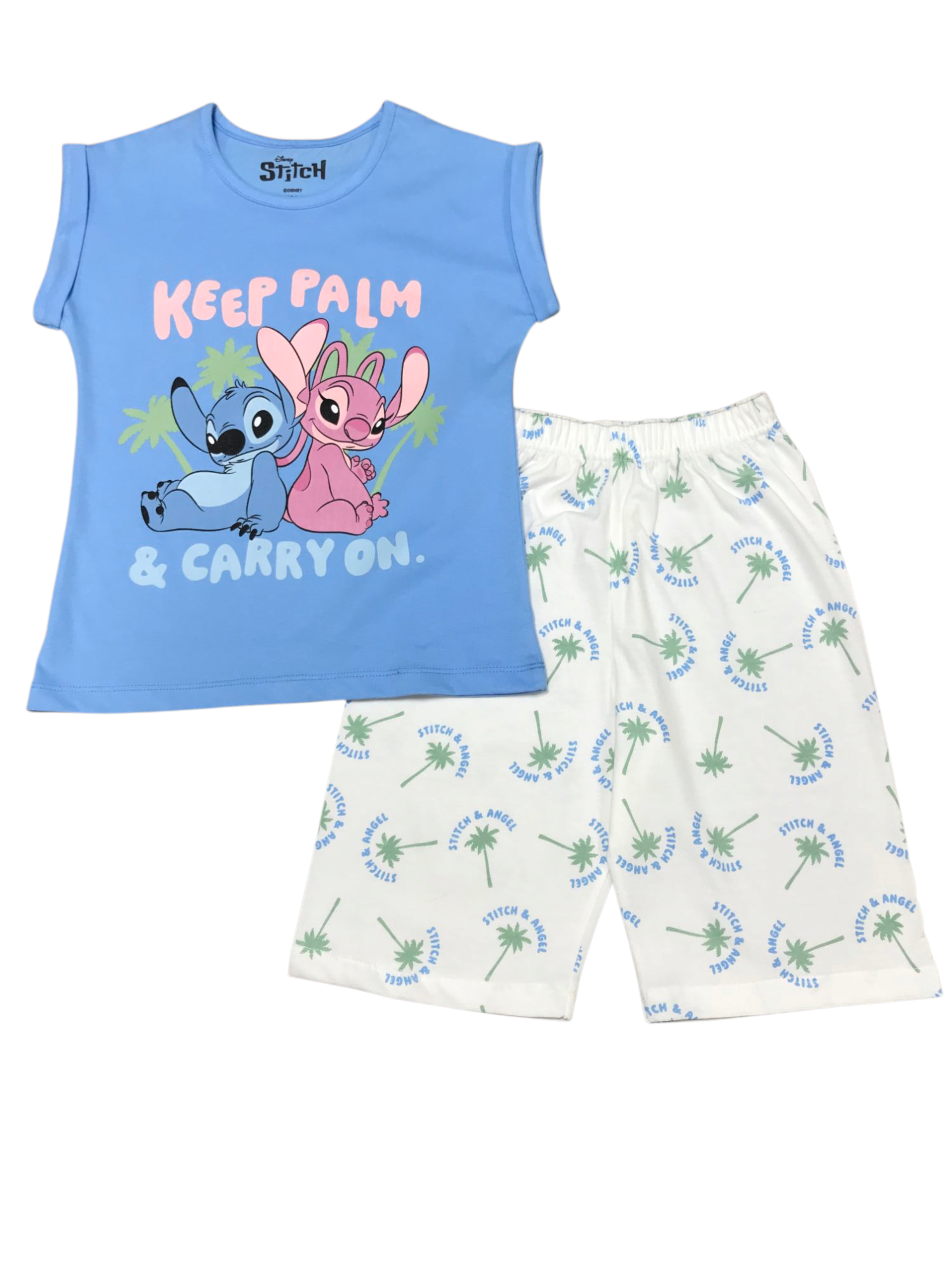 Stitch PJ Set "Keep Palm"