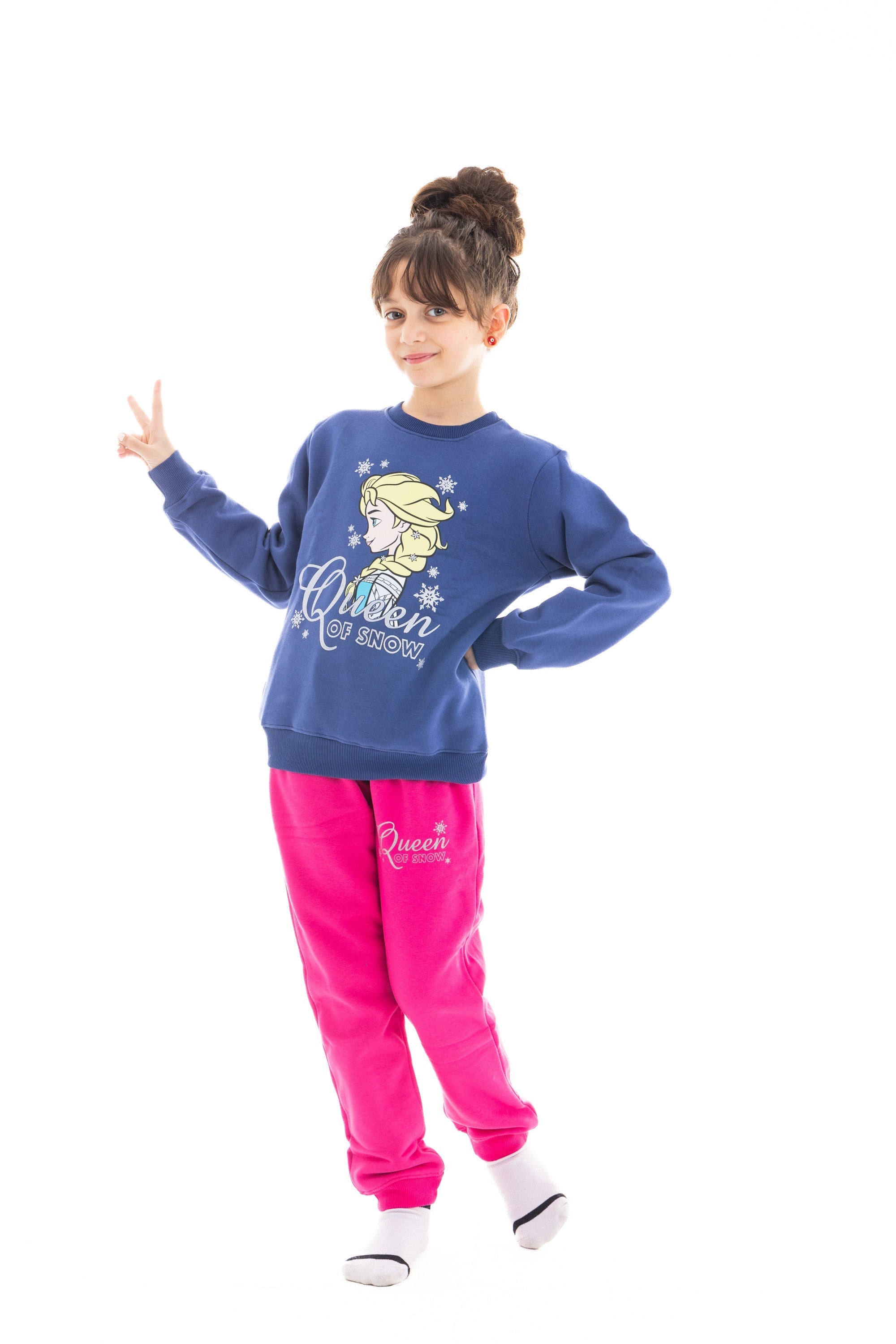 Kids Frozen Winter PJ Set "Queen Of Snow"
