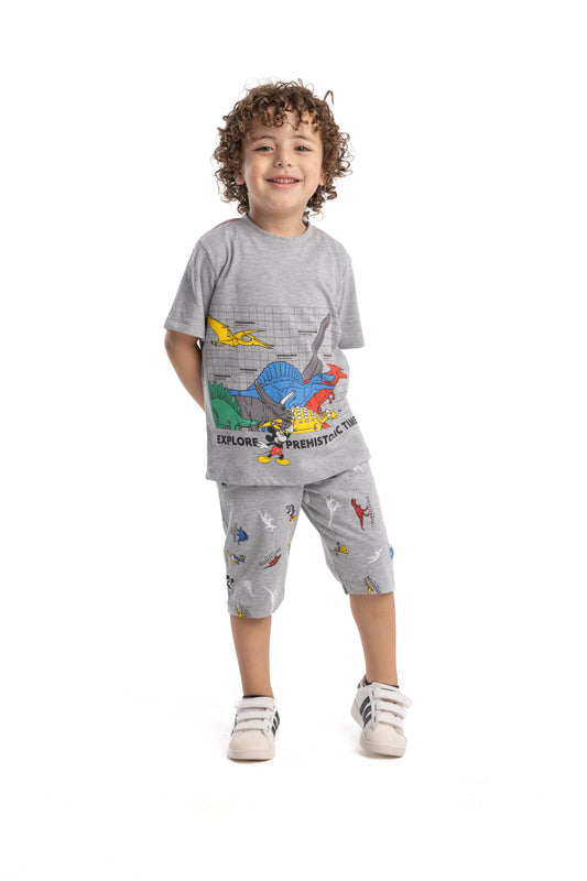 Disney/Mickey & Dinasour Summer PJ Set 6050-33