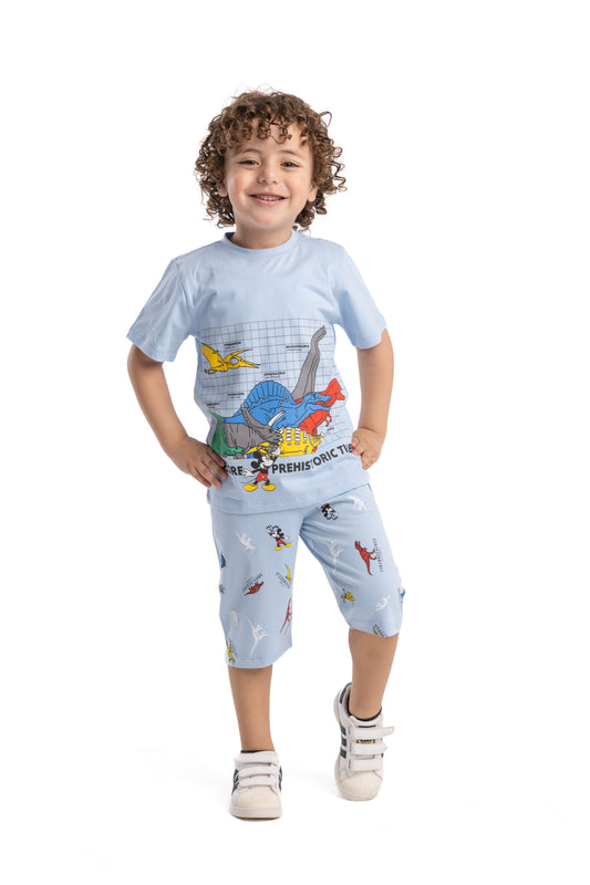 Disney/Mickey & Dinasour Summer PJ Set 6050-24