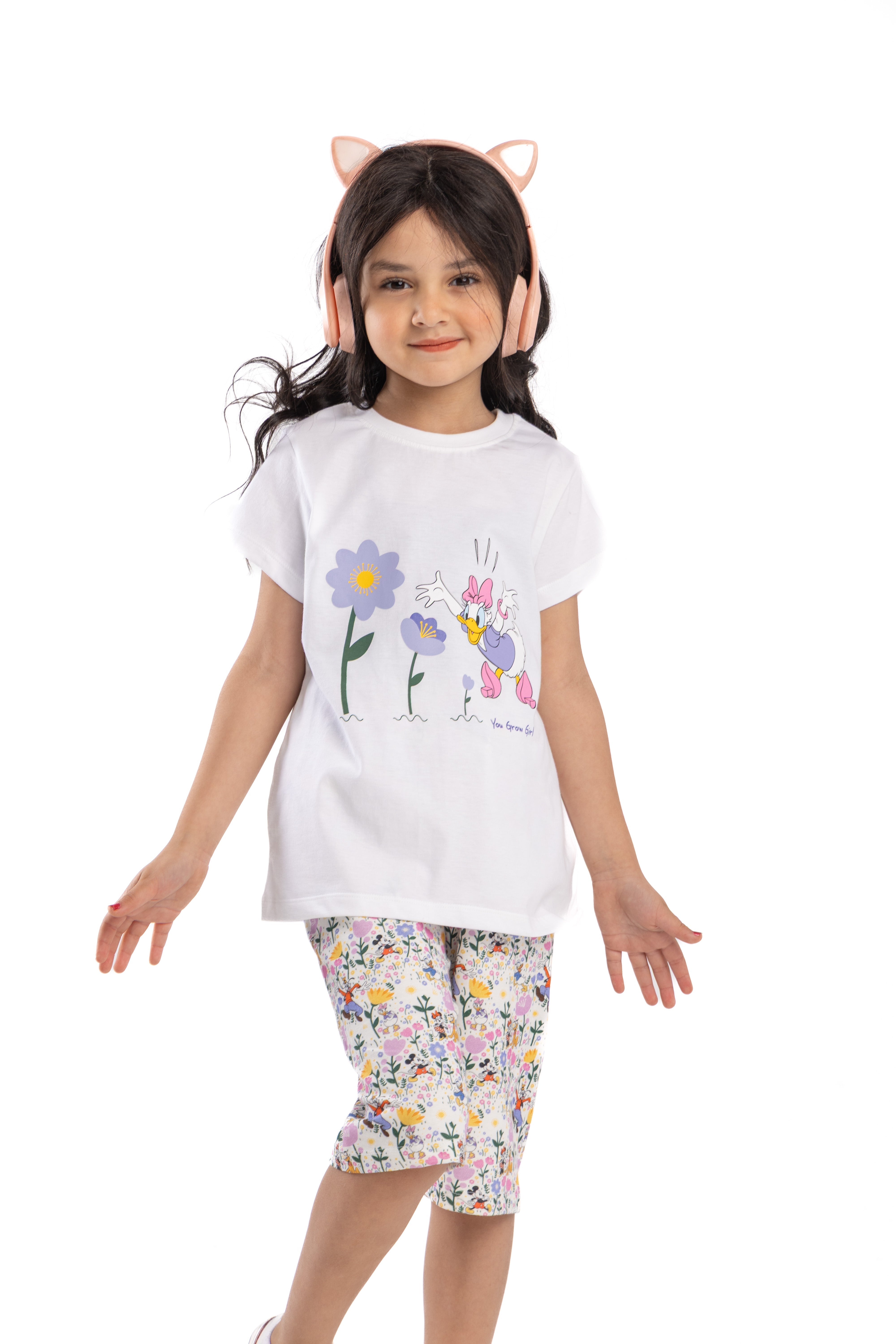 Kids Daisy PJ Set "you Grow Girl"