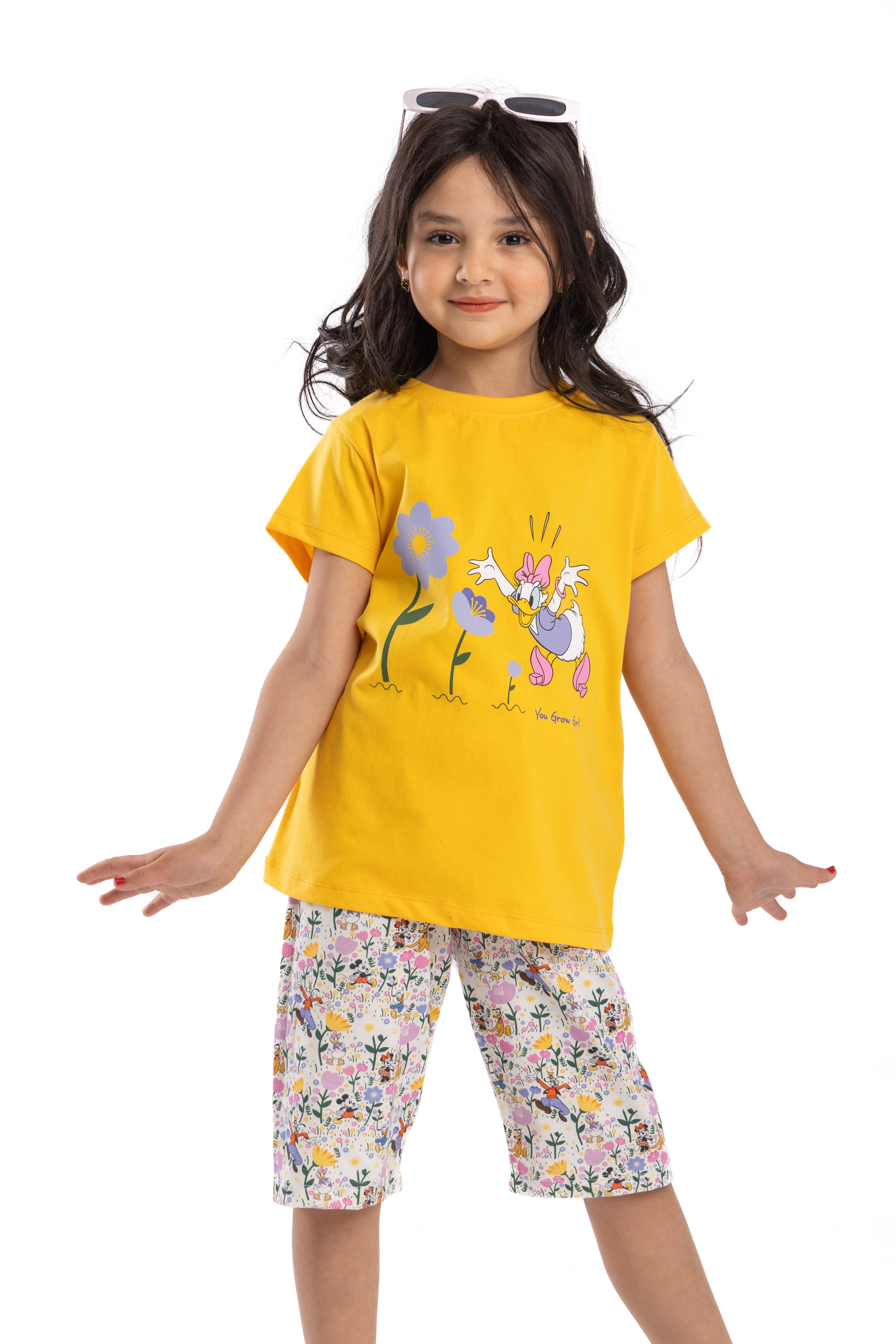 Kids Daisy PJ Set "you Grow Girl"