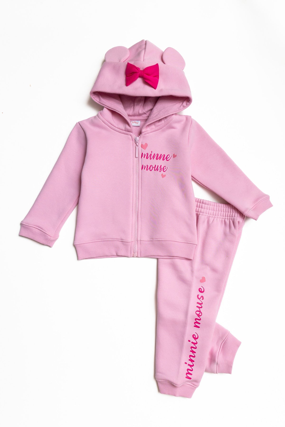 Baby Minnie "Magic This Way" Zip-up Hoodie Winter Pj Set