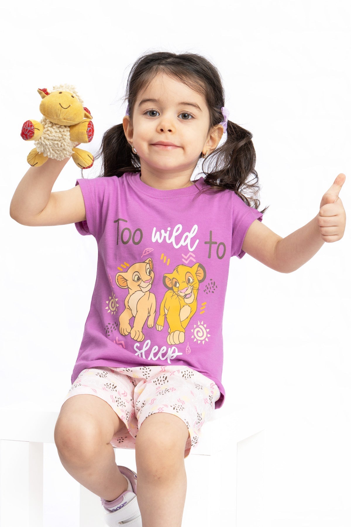 Baby Simba Pj Set "Too Wild to Sleep"