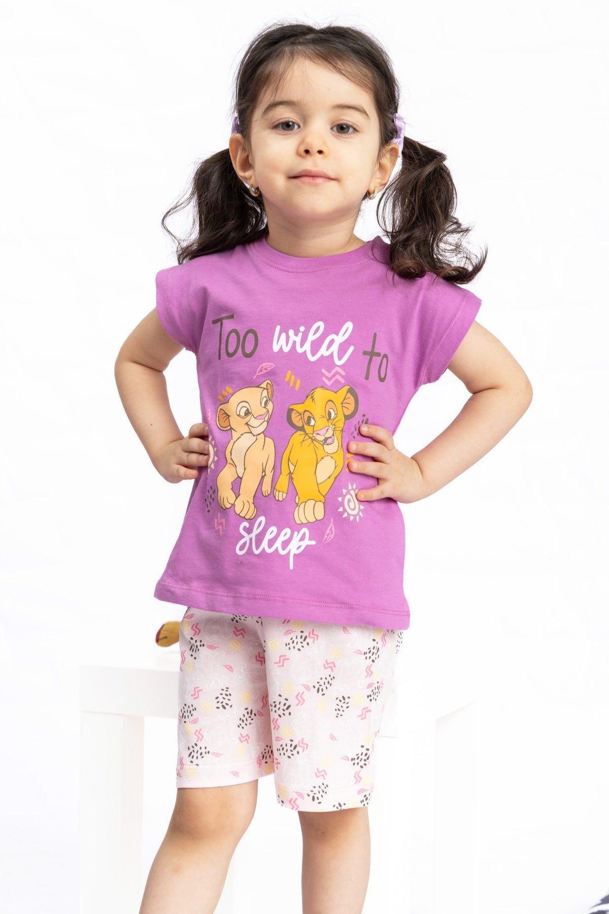 Baby Simba Pj Set "Too Wild to Sleep"