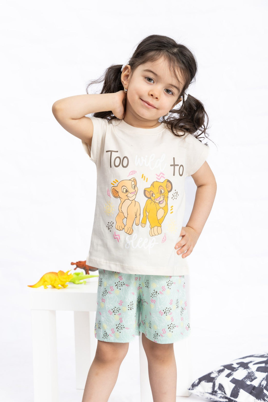 Baby Simba Pj Set "Too Wild to Sleep"