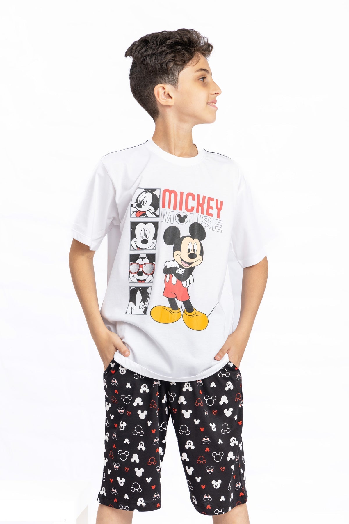 Mickey Pj Set "Faces"
