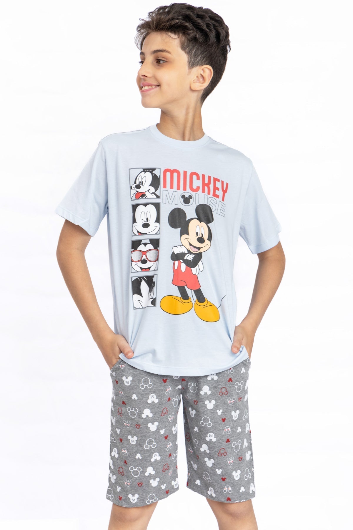 Mickey Pj Set "Faces"