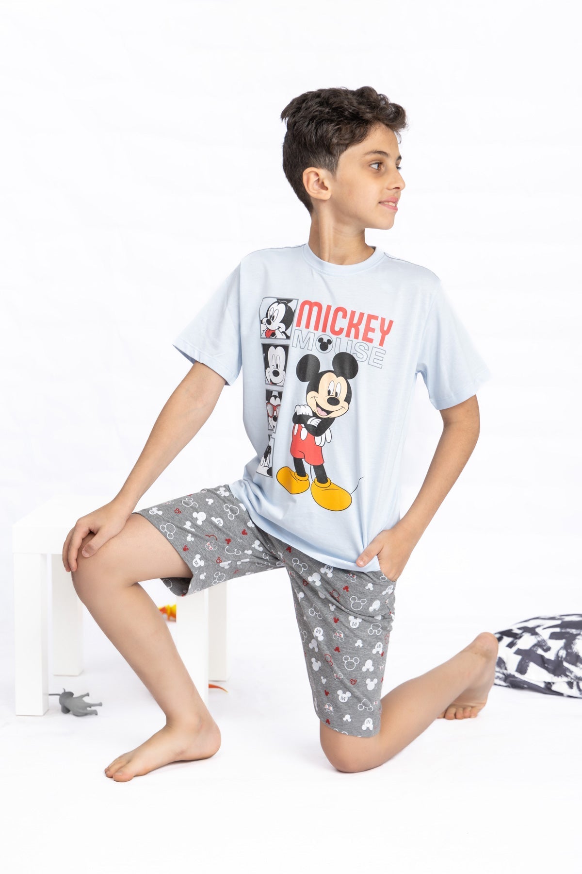Mickey Pj Set "Faces"