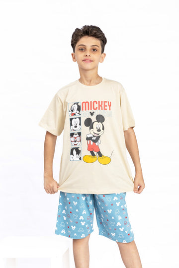 Mickey Pj Set "Faces"