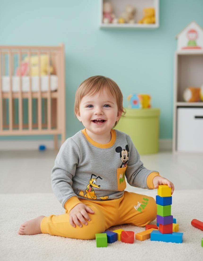 Baby Mickey & Pluto Winter PJ Set