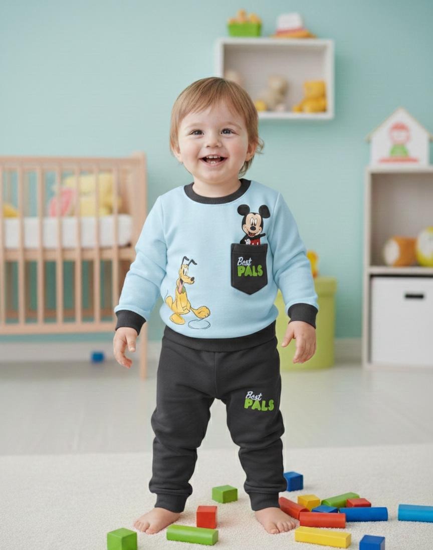 Baby Mickey & Pluto Winter PJ Set