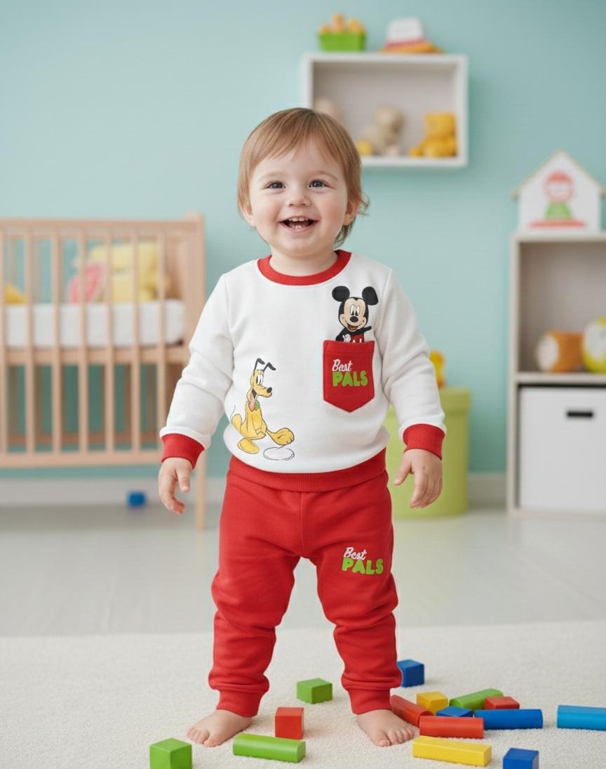 Baby Mickey & Pluto Winter PJ Set