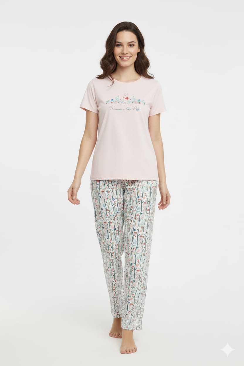 Women Pooh PJ Set "Rose"