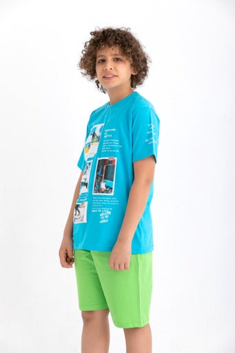 Boys Wheels PJ Set - 3401-483 بيجاما 